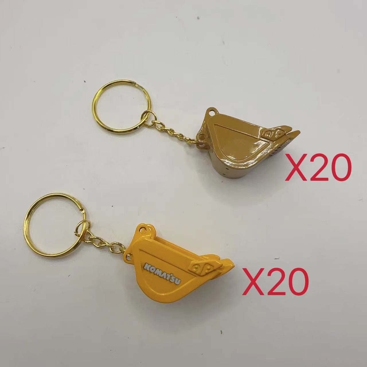 Heavy Equipment Keychain - 40 قطعة سلسلة مفاتيح قلادة حفارة