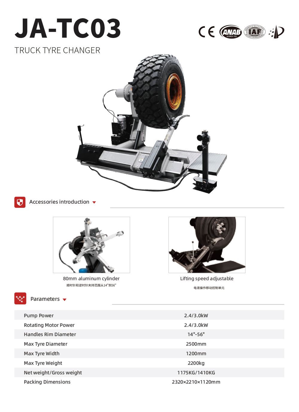 آلة تغيير إطارات الشاحنات الأو - مراجعة Heavy Equipment Sales وسعره